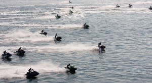 vandens motociklų varžybos Marių turas